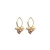 Gold-Plated Medium Delicate Pearl Earrings
