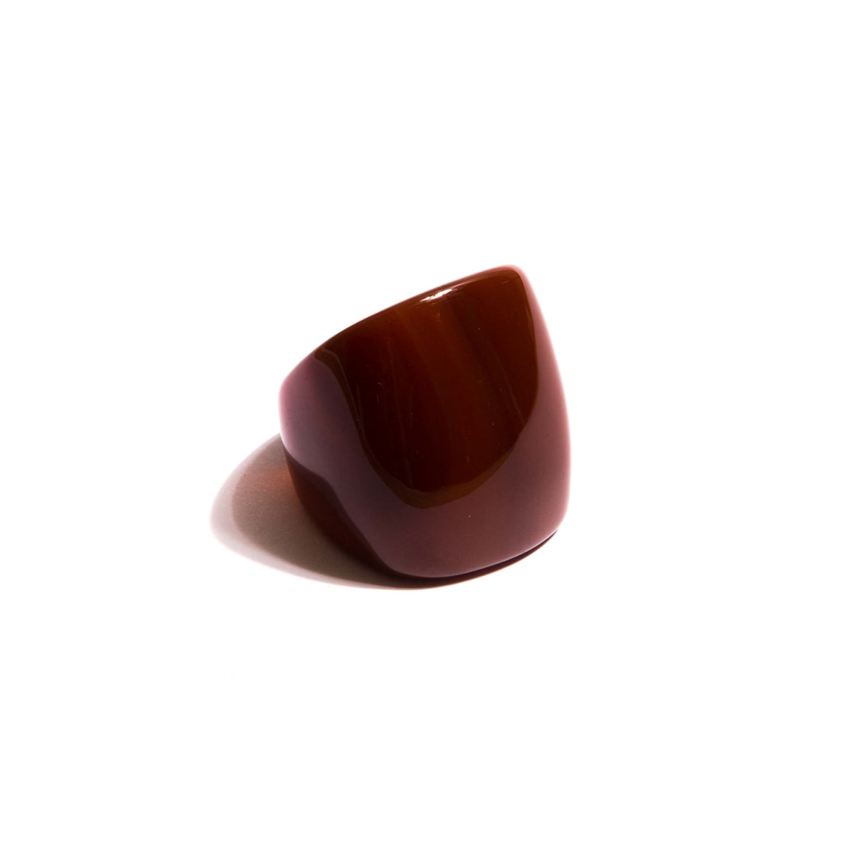 Agate Natural Stone Square Ring