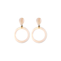 Agate Stone Droplet Gold-Plated Earring
