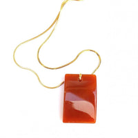 Choker Gold-Plated Necklace With Agate Stone