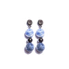 Sodalite Stone and Graphite-Plated Earring